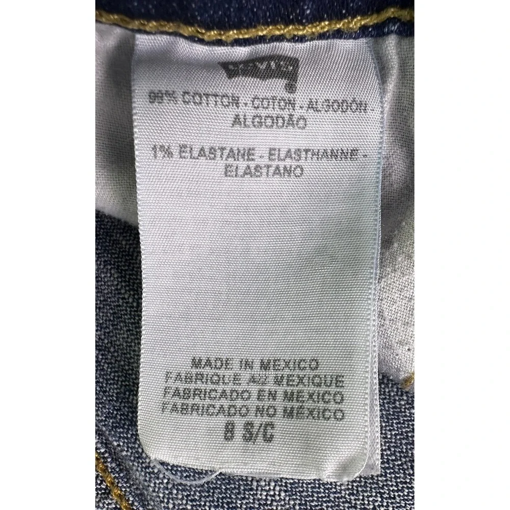 Levi's 515 Cut Off Shorts Women's Size 8 S/C Denim Frayed Hem Boho Y2K Mid Rise‎